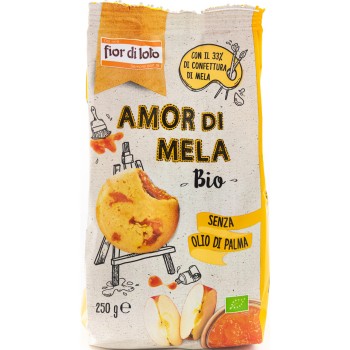 Biscotti amor di mela bio 250 g Fior di Loto
