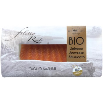 Salmone scozzese affumicato bio taglio sashimi 80 g