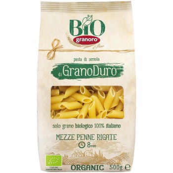 Mezze penne rigate di grano duro bio 500 g GRANORO