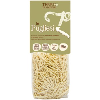 Trofie di semola di Russello bio 400 g "Le Pugliesi" - Terre e Tradizioni