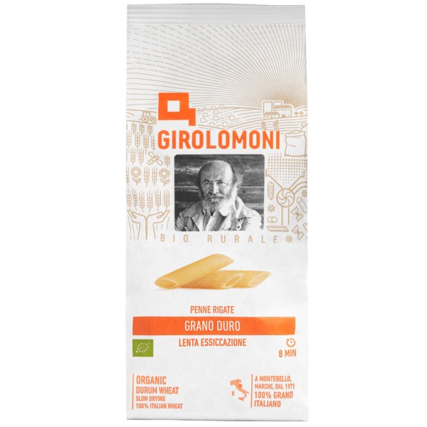Penne rigate di grano duro trafilatura ruvida bio 500 g