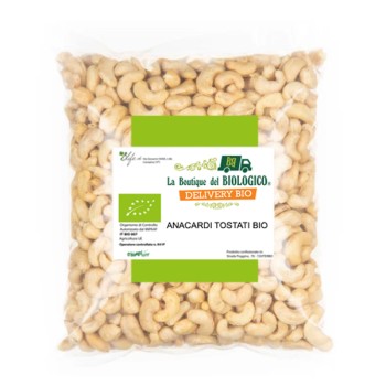 Anacardi interi tostati e salati bio 1 kg