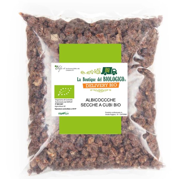 Albicocche secche a cubi bio 1 kg