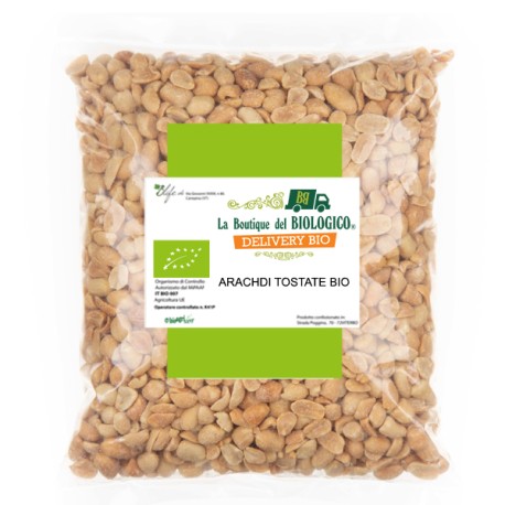 Arachidi sgusciate tostate e salate bio 1 kg