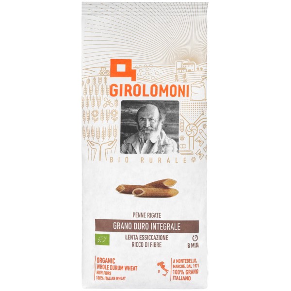 Penne rigate semola integrale di grano duro 500 g Bio Girolomoni