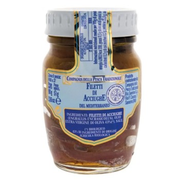 Filetti di acciughe in olio extravergine di oliva 90gr