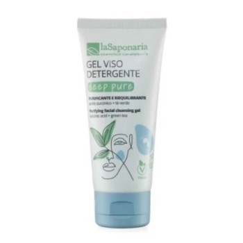Deep pure gel detergente viso bio 100 ml La saponaria