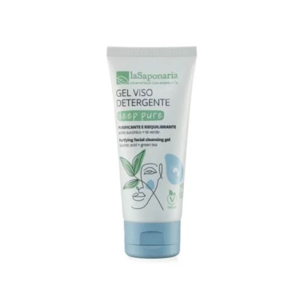 Deep pure gel detergente viso bio 100 ml La saponaria