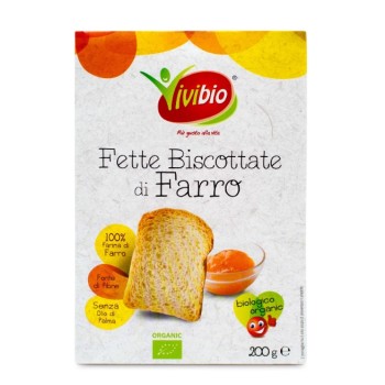Fette biscottate al farro bio 200 g Vivibio