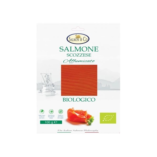 Salmone scozzese affumicato bio 100 g