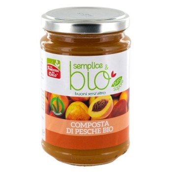 Composta di pesche bio 320 g Semplice&Bio