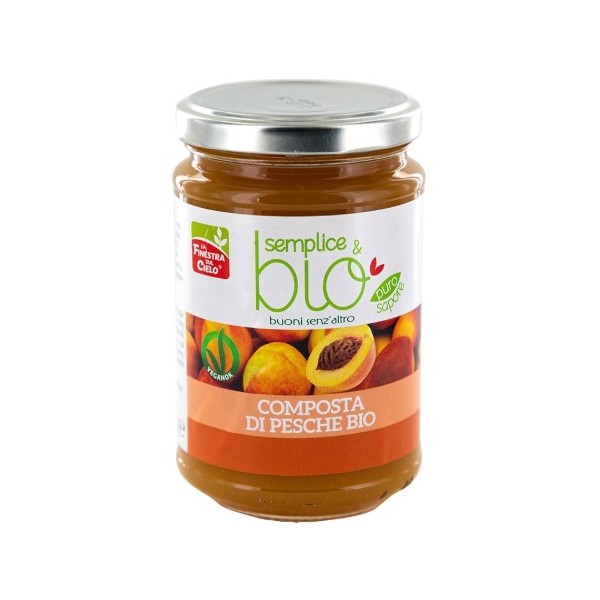 Composta di pesche bio 320 g Semplice&Bio