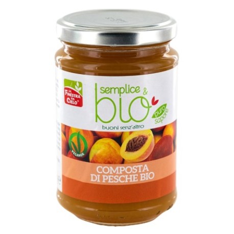 Composta di pesche bio 320 g Semplice&Bio
