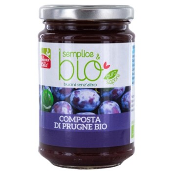 Composta di prugne bio 320 g Semplice&Bio