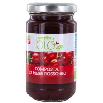 Composta di ribes rosso bio 220 g Semplice&Bio