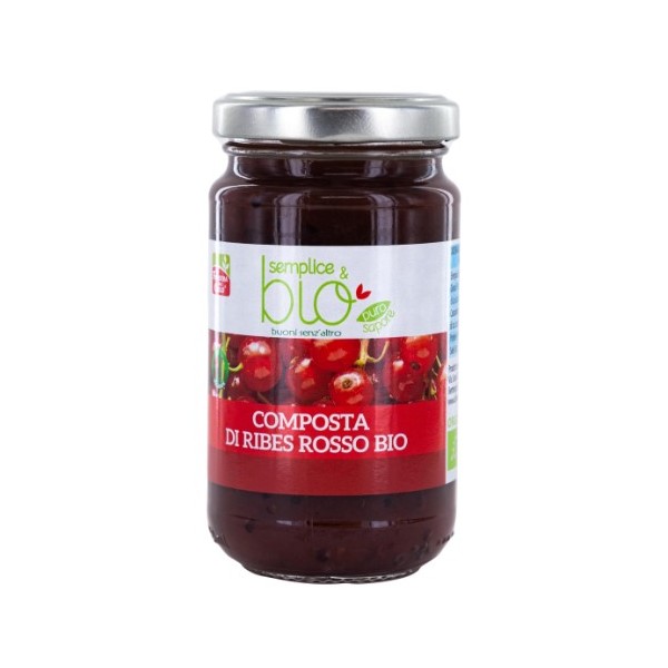 Composta di ribes rosso bio 220 g Semplice&Bio