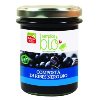 Composta ribes nero 220 g bio Semplice&Bio