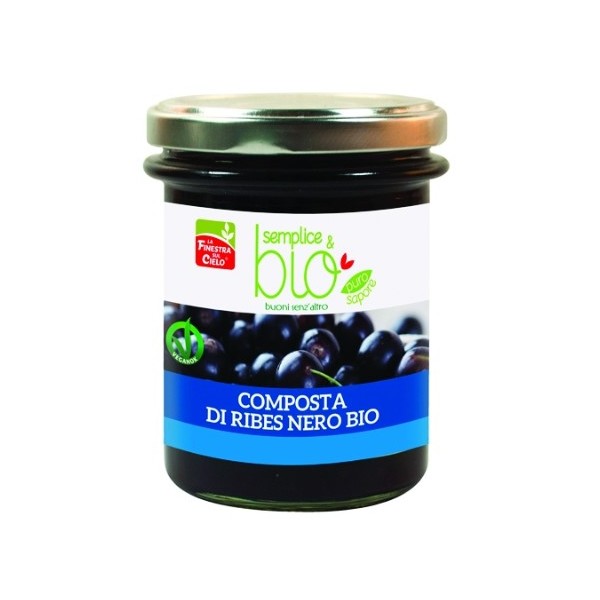 Composta ribes nero 220 g bio Semplice&Bio