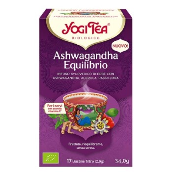 Infuso di ashwagandha equilibrio bio in filtri Yogi Tea