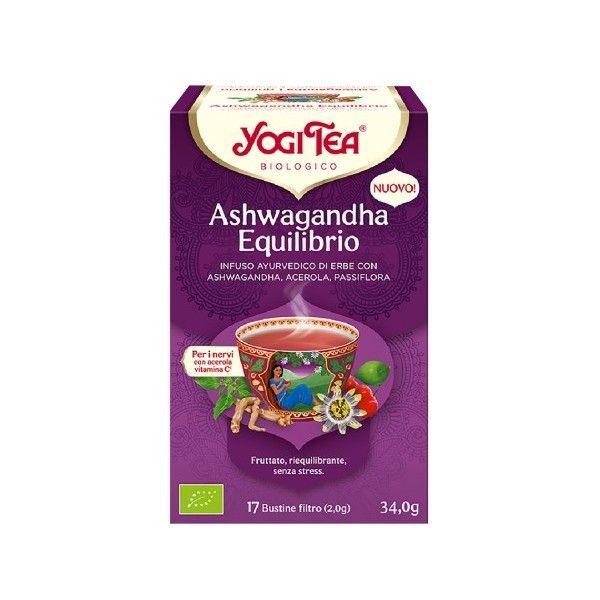 Infuso di ashwagandha equilibrio bio in filtri Yogi Tea