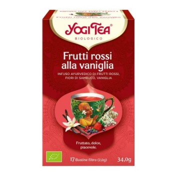 Frutti rossi alla vaniglia bio in filtri Yogi Tea