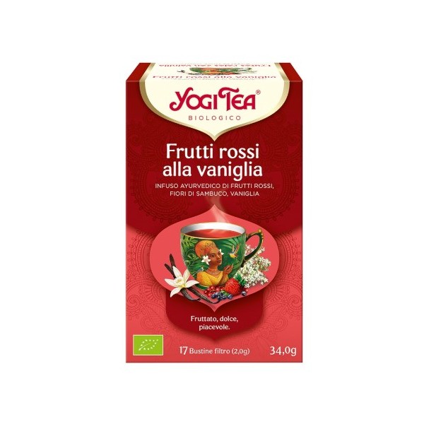 Frutti rossi alla vaniglia bio in filtri Yogi Tea