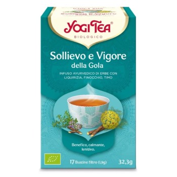 Infuso sollievo e vigore della gola bio Yogi Tea