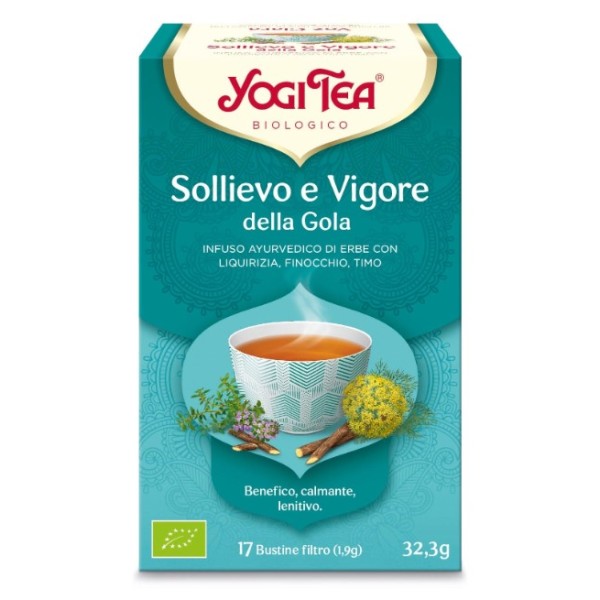 Infuso sollievo e vigore della gola bio Yogi Tea
