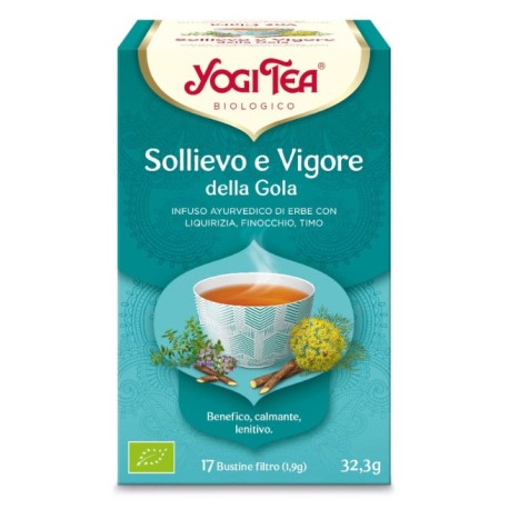 Infuso sollievo e vigore della gola bio Yogi Tea