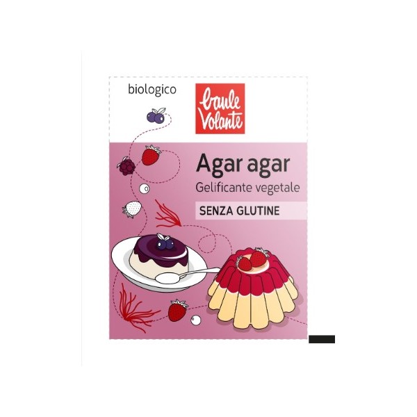 Agar Agar gelificante vegetale bio 2x2g Baule Volante
