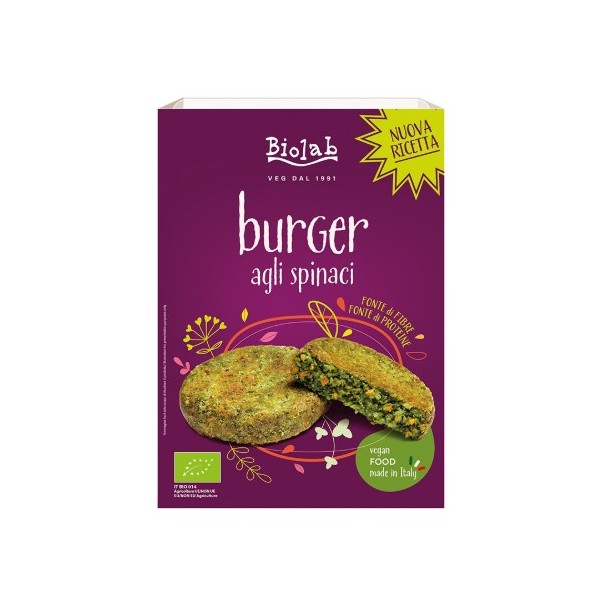 Burger di spinaci 160 g Biolab