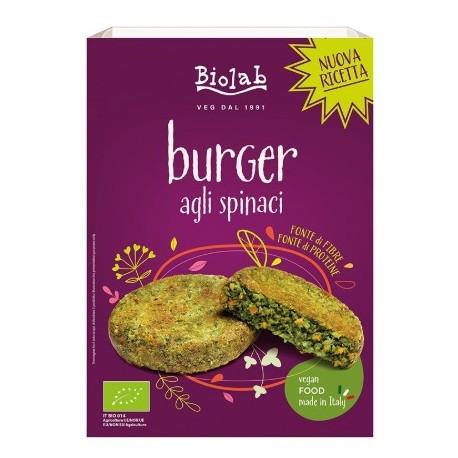 Burger di spinaci 160 g Biolab