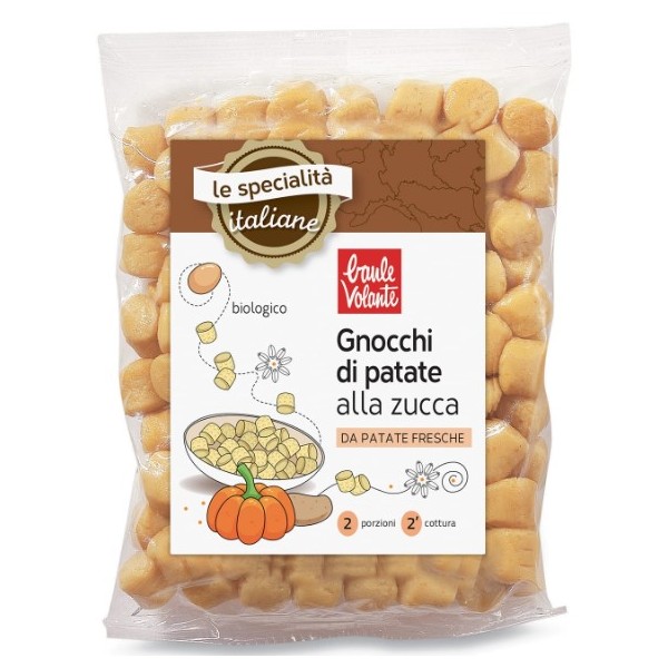 Gnocchi di patate alla zucca bio 400 g Baule Volante