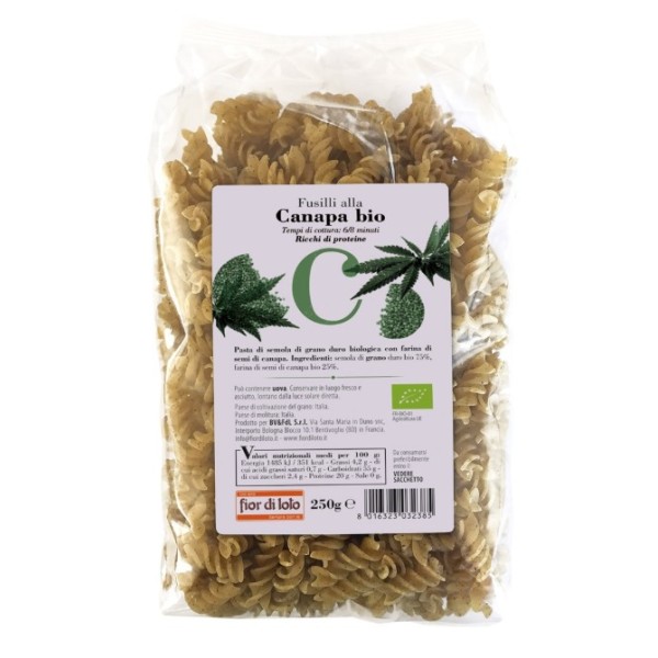 Fusilli alla canapa bio 250 g Fior Di Loto