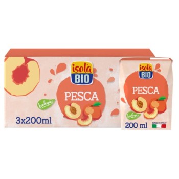 Succo di pesca bio 3x200ml IsolaBio
