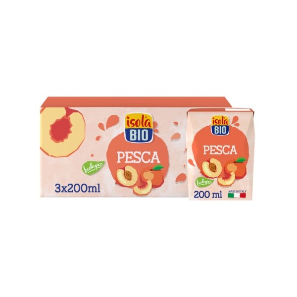 Succo di pesca bio 3x200ml IsolaBio