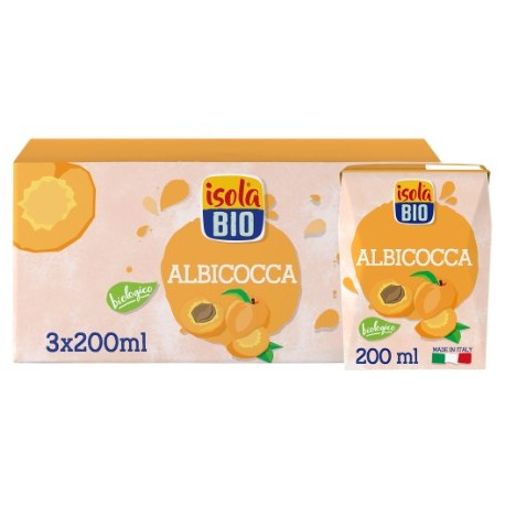Succo di albicocca bio 3x200ml IsolaBio