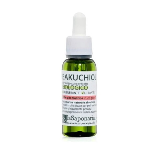 Bakuchiol siero viso biologico rigenerante 30ml La saponaria