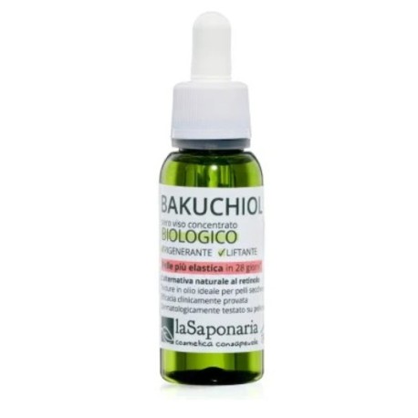 Bakuchiol siero viso biologico rigenerante 30ml La saponaria
