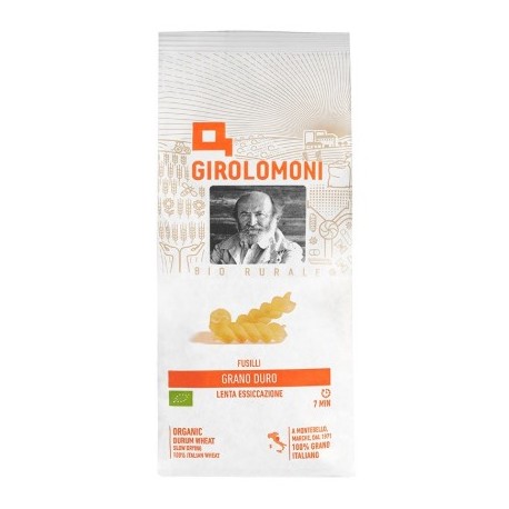 Fusilli bianchi a trafilatura ruvida bio Girolomoni