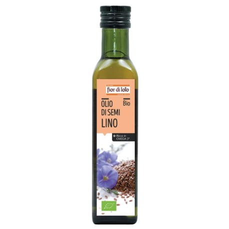 Olio di semi di lino bio 250 ml Fior Di Loto