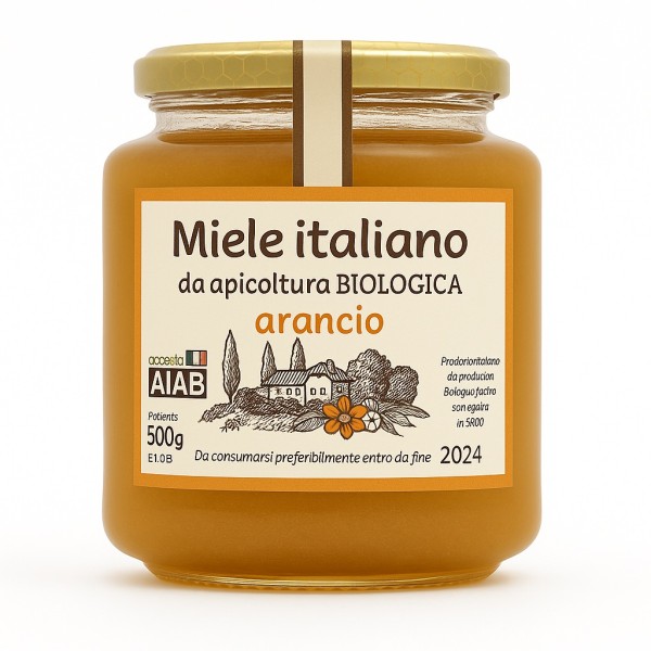 Miele di arancio bio 500 g