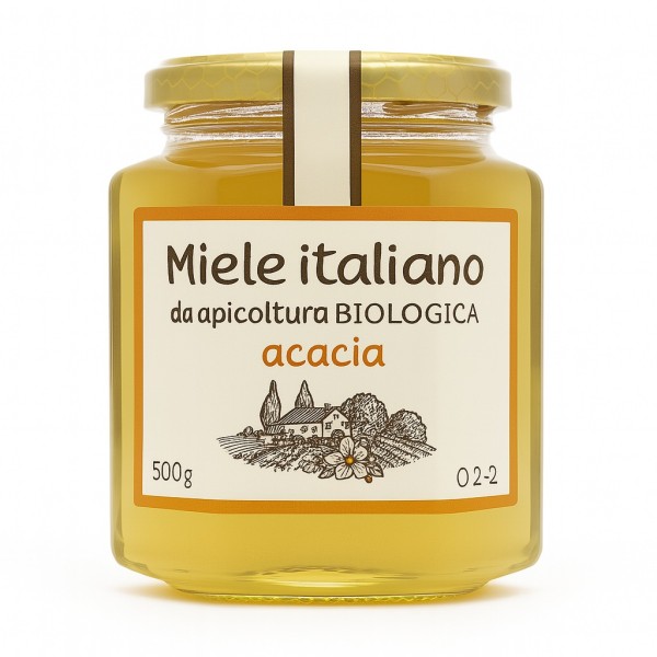 Miele di acacia bio 500 g