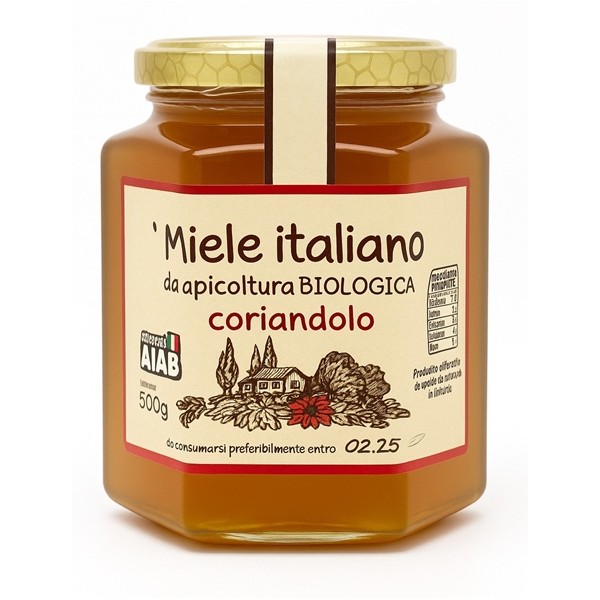 Miele di coriandolo bio 500 g