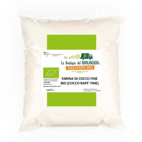 Farina di cocco fine bio (Cocco rapè fine) 1 kg
