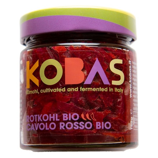 Cavolo cappuccio rosso piccante kimchi fermentato bio 180 g