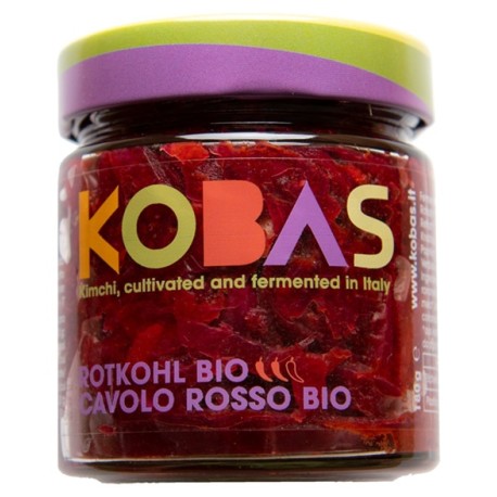 Cavolo cappuccio rosso piccante kimchi fermentato bio 180 g