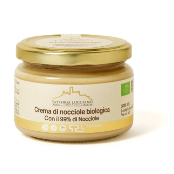 Crema di nocciole 99% bio artigianale 260 g Fattoria Lucciano