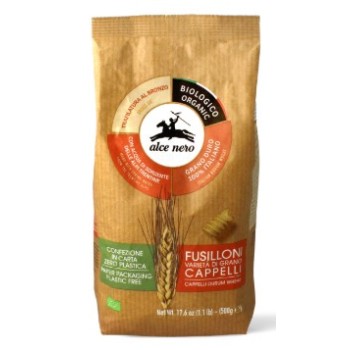 Fusilloni semola Senatore Cappelli Bio 500 g Alce nero