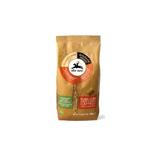 Fusilloni semola Senatore Cappelli Bio 500 g Alce nero